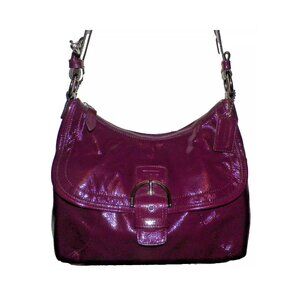 Coach Soho Purple Patent Leather Shoulder Crossbody Bag F19709
